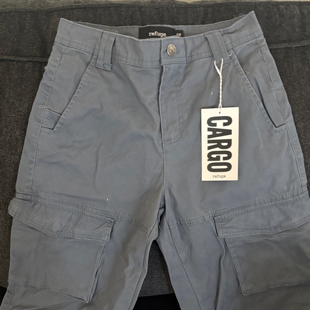 refuge Men's Slate Blue Cargo Pants